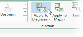 Apply To Diagrams on Data tab of the