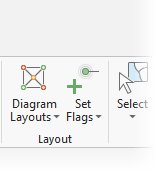 Layout group on the Network Diagram tab