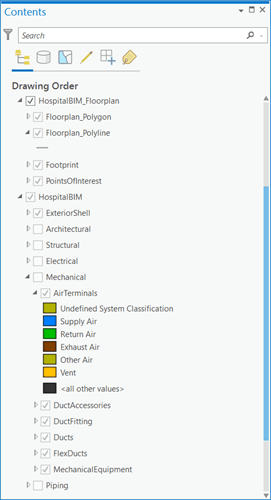 Building layer with expanded feature layer