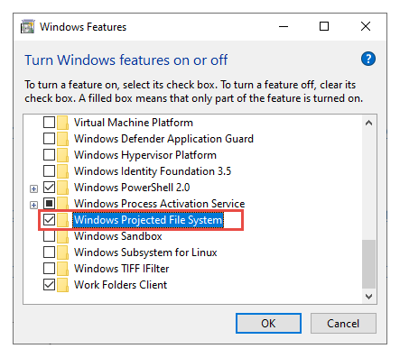 Windows Projected File System