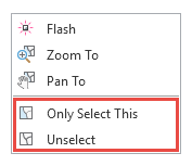 Only Select This and Unselect in context menu
