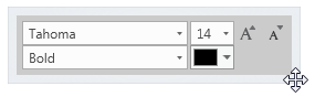 Formatting toolbar