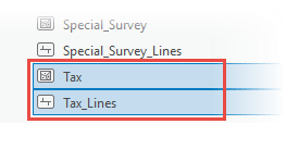 Parcel feature type