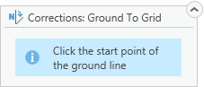 Ground line notification start point