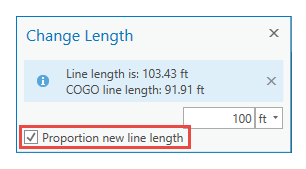 Proportion new line length
