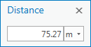 Distance dialog box