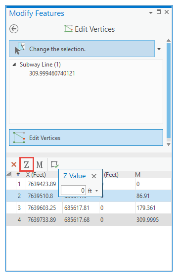 Update z-values.