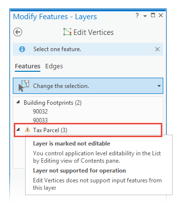 Select features