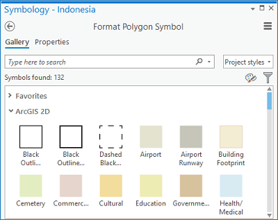 Format Symbol mode of the Symbology pane