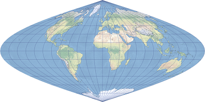An example of the sinusoidal projection