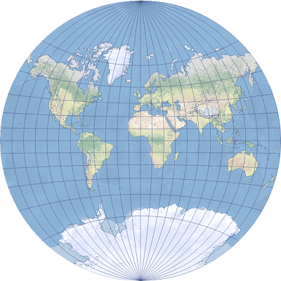 An example of the Van der Grinten I projection