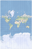 An example of the Mercator map projection