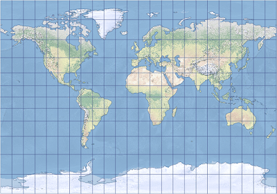 An example of the aspect-adaptive cylindrical projection