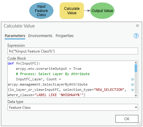 Using Calculate Value with geoprocessing tools