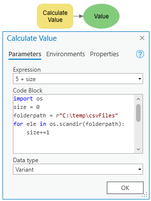 Using Expression and Code Block