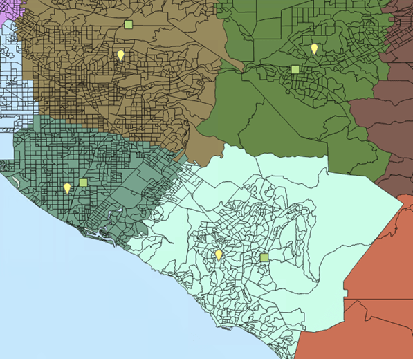 Seed points and territory centers