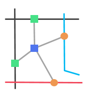 A parent station with explicitly-defined station entrances.