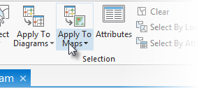 Apply To Maps on Network Diagram ribbon