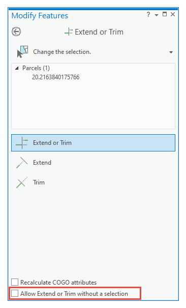 Allow Extend or Trim without a selection