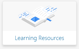 Learning Resources button on the start page