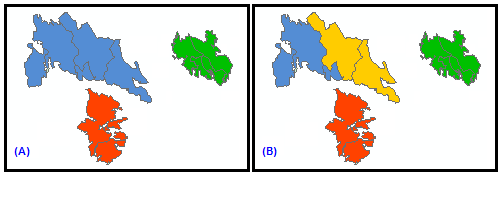 Disconnected clusters