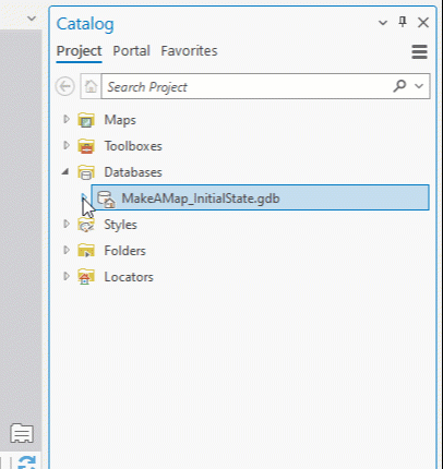 Adding a table to a geodatabase in the Catalog pane