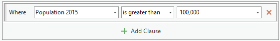 Completed query in the Label Class pane