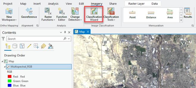 Classification Wizard on the Imagery tab