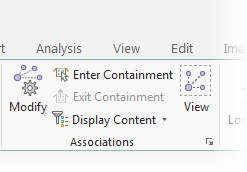 Tools and commands in the Associations group