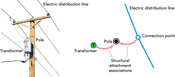 Structural attachments with other domain network features