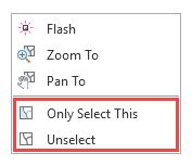 Only Select This and Unselect in context menu