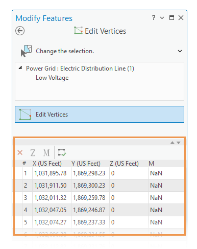 Edit vertex z-values—ArcGIS Pro