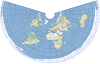 An example of the Equidistant conic map projection