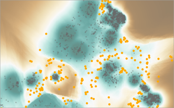 Output raster surface