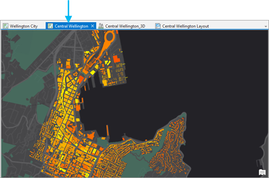 Central Wellington map view