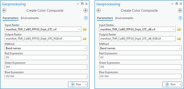 Create Color Composite tool