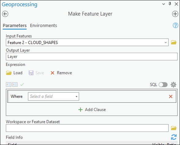 Input feature layer