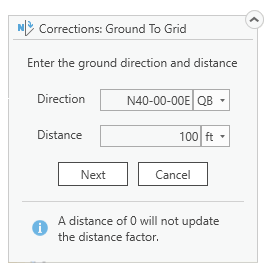 Ground Line dialog box