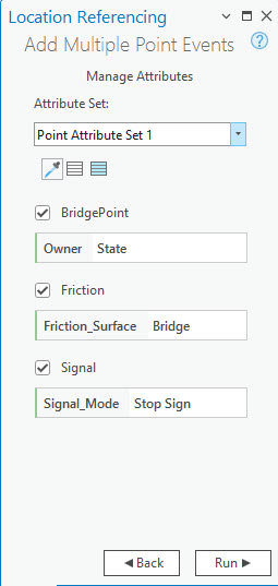 Manage Attributes section