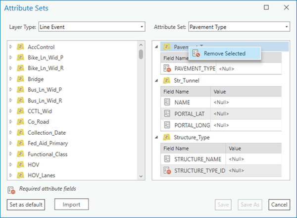 Remove Selected layer or field