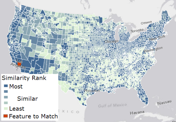 Ranked similarity map