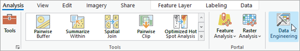 Data Engineering button on the Analysis ribbon tab