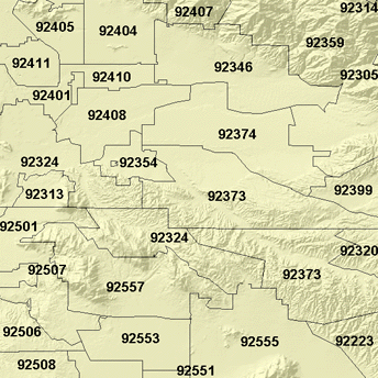 Polygon reference data for a Postal locator