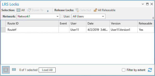 LRS Locks table