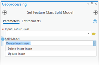 Set Feature Class Split Model tool