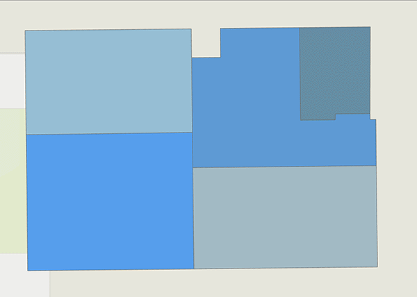 Result of deriving wall features from floor plan sketches Result of deriving wall features from floor plan sketches