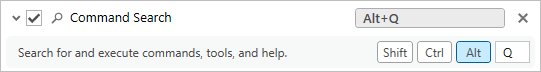 Shortcut for Command Search Shortcut for Command Search
