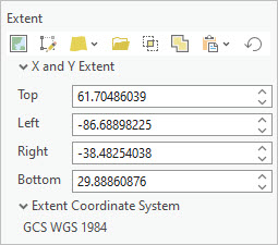 Extent coordinate boxes and Extent Coordinate System option