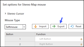 Export Stealth mouse dialog box Export Stealth mouse dialog box