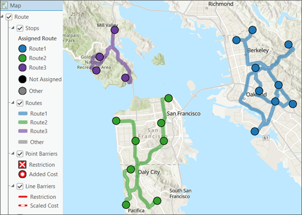 Symbology updated for the edited features Symbology updated for the edited features